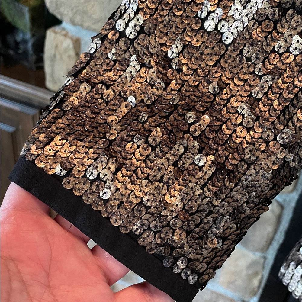 Talbots Gold Sequin Jacket - image 2